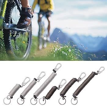 Amazon | 格納式ゴムキーホルダー 格納式スプリングコイル状伸縮